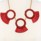 Fashion chunky stylish necklace and earring set