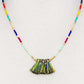 Modern Triple Tassel Beaded Necklace