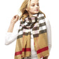 Plaid Oblong Scarf