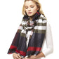 Plaid Oblong Scarf