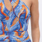 Printed One Shoulder Mini Dress