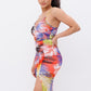 Printed Mesh Dress