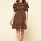 Leopard Printed Woven Dress