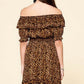 Leopard Printed Woven Dress