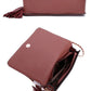 Fashion Double Metal Pattern Stitching Tassel Crossbody Bag