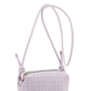 Braid Texture Zipper Crossbody Bag