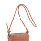 Braid Texture Zipper Crossbody Bag