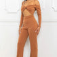 Open Shoulder Cutout Detail Jumpsuit