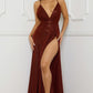 Glitter Fabric Sweetheart Surplice Maxi Dress