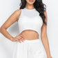 Soft Rib Crop Tank Top & Shorts Set