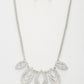 Marquise Rhinestone Link Metal Necklace