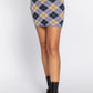 Argyle Jacquard Sweater Mini Skirt