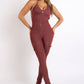 Cargo pocket halter jumpsuit