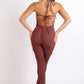 Cargo pocket halter jumpsuit