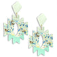 Rodeo western aztec shape dangle earring