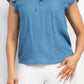 Lyocell Frill Sleeve Top