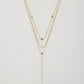 Dainty Metal Y Shape Necklace