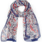 Paisley Print Chiffon Scarf