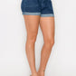 Belted Paperbag Denim Shorts