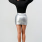 Metallic Micro Mini Skirt