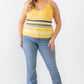 Plus Ribbed Ruffle Tank Top