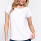 Short Dolman Slv Rib Knit Top