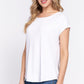 Short Dolman Slv Rib Knit Top