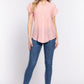 Dolman Slv Button Down Woven Top