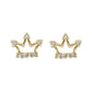 Crown Crystal Stud Earring