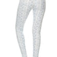 5-inch Long Yoga Style Banded Lined Multi Printed Knit Legging With High Waist