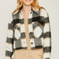 Yarn Dyed Plaid Button Up Jacket