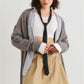 Knit Two Pocket Long Sleeve Open Front Cardigan