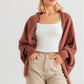 Batwing Sleeve Open Front Cardigan