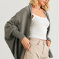 Batwing Sleeve Open Front Cardigan