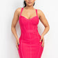 Sweetheart Wide Strap Bandage Dress