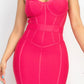 Sweetheart Wide Strap Bandage Dress