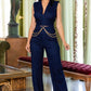 Denim Stretch Fashion Jumpsuit