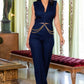 Denim Stretch Fashion Jumpsuit