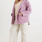 Plus Two Pocket Open Front Soft To Touch Hooded Cardigan Jacket