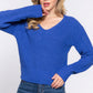 Dolman Slv Strappy Open Back Sweater