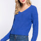 Dolman Slv Strappy Open Back Sweater