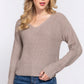 Dolman Slv Strappy Open Back Sweater