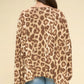 Animal Printed Rayon Span Poncho