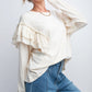 Double Ruffle Sleeves Top