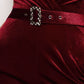 Samba Rhinestone Belt Velvet Jumpsuit