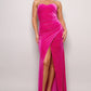 Strapless Sweetheart Maxi Velvet Dress