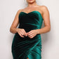 Strapless Sweetheart Maxi Velvet Dress