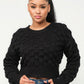 Checker Sweater Top