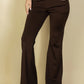 High Waisted Front Pocket Flare Pants