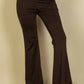 High Waisted Front Pocket Flare Pants